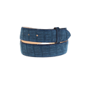 1.5" Straight Navy Nubuck Ultra Croc