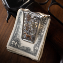 San Augustine 2001 Gold Pointer & Quail Money Clip