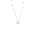 Pendant 1200 Round Gold Pave Diamond Initial Necklace