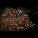 K22 Kultro Flare Chef Knives on Red Maple
