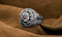 Ring 1817 Sterling Overlay Flower Signet