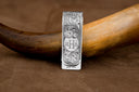 Folded 1802 Sterling Silver Personalized Engraved Money Clip
