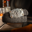 Trinity 1838 Large Scalloped Cape Buffalo Buckle