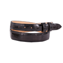 1" Tapered Black Glazed American Alligator Belt