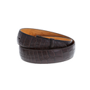 1.5" Straight Premium Alligator Belt Brown