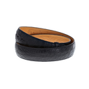 1.5" Straight Premium Alligator Belt Black
