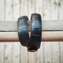 1.5" Straight Premium Alligator Belt Black