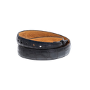 1" Taper Premium Alligator Belt Black