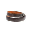 1" Taper Premium Alligator Belt Brown