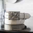 1.5" Straight Premium Vanilla Alligator Belt
