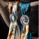 Bolo 1809 Sterling Silver Oval Bolo with Sterling Star Center