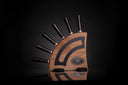Ebony Kultro Gourmet Steak Knife Set with Red Maple Display