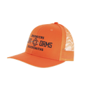 Hunter Orange Classic Trucker Cap with Black Logo