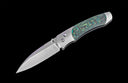 A-Series A300-10 Titanium pocketknife with stainless blade and colored carbon fiber