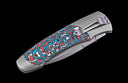 A-Series A300-11 Titanium pocketknife with stainless blade and colored carbon fiber