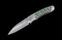 A-Series A300-12 Titanium pocketknife with stainless blade and colored carbon fiber