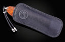B12 Spearpoint 'Tiger Stripes' mokume gane folding knife with desert ironwood burl Limited Edition