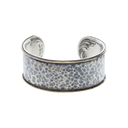 Bracelet 1457 Hammered Sterling with Gold Border
