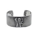 Bracelet 1506 Sandblasted Sterling Silver Elephant