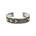 Bracelet 1602 Tri Gold Bird Dog Flushing Quail Bracelet
