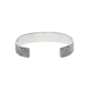 Bracelet 1610 Wheatgrass Engraved with Sterling Cape Buffalo