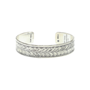 Bracelet 1818 Sterling Silver Double Leaf Engraved