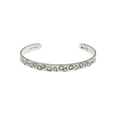 Bracelet 1913 Thin Heart Stamped Sterling Cuff