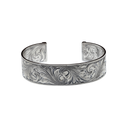 Bracelet 2015 Scroll Engraved Sterling with Rose Gold Bars