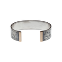 Bracelet 2015 Scroll Engraved Sterling with Rose Gold Bars