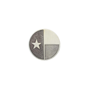 Ball Marker 1801 Sterling Silver Texas Flag