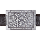Bexar 1806 Sterling Broken Arrow Trophy Buckle