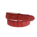 1.5" Straight Red Nubuck Ultra Croc
