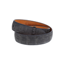 1.5" Straight Premium Gray Sueded Alligator Belt