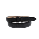 1" Tapered American Pebble Bison Hide Belt Black