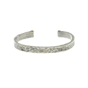 Bracelet 1405 Sterling Silver Hammered Bracelet with 14 Karat Rose Gold Tips