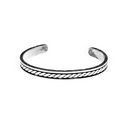 Bracelet 1427 Sterling Rope Inlay