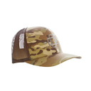 Camo and Brown Classic Trucker Cap with Grey Logo