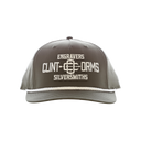 Grey Modern Cap with White Rope and Logo