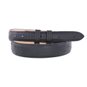 1" Tapered Black Ostrich Belt