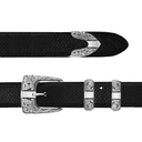 Clay 1821 Sterling Silver Overlay 1" Dress Buckle Set