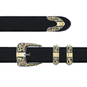 Clay 1823 Sterling & Gold Buckle Set
