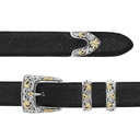 Clay 1848 Sterling & Gold 1" Dress Buckle Set