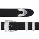 Clay 1900 Polished Sterling 1" Dress Buckle Set
