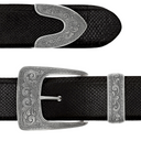 Clay 2018 Sterling Silver Gun Engraved Buckle Set