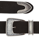 Clay 2024 Sterling Silver Hammered Buckle Set with Rope