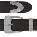 Clay 2029 Hammered Sterling 1" Buckle Set