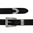 Cochran 1400 Sterling Hand Hammered 1" Dress Buckle Set