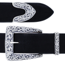 Cochran 1801 Sterling Buckle Set with Sterling Engraved Overlays
