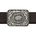 Crane 1809 Sterling Silver Concha Trophy Buckle