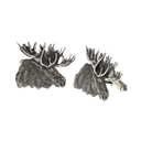 Cufflinks 1920 Sterling Moose Head